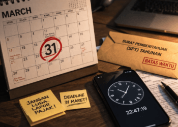 Surat tagihan denda pajak sebagai ilustrasi sanksi denda telat lapor SPT tahunan