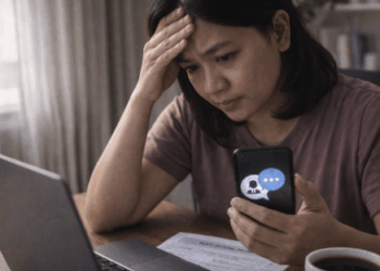 Tampilan layar smartphone yang menunjukkan fitur chat pajak sebagai cara lupa EFIN pajak