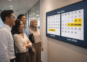 Tampilan dokumen resmi SKB 3 Menteri mengenai jadwal cuti bersama tahun 2026