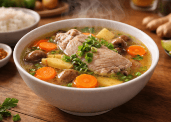 Resep masakan praktis sup ayam jahe untuk pemulihan stamina pasca mudik.