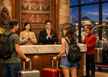 Fasilitas kamar penginapan strategis Medan guna menunjang kenyamanan istirahat para traveler setelah menonton konser.