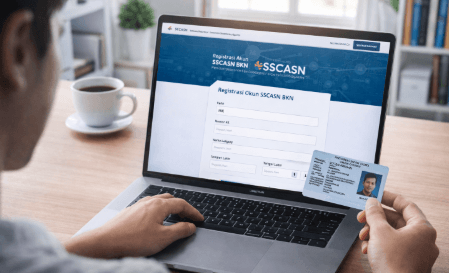 Langkah-langkah melakukan proses pendaftaran dan pembuatan akun pada portal resmi SSCASN untuk seleksi CPNS tahun ini.