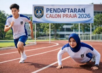 Seorang pendaftar sedang menyiapkan berkas administrasi sebagai bagian dari cara daftar IPDN 2026