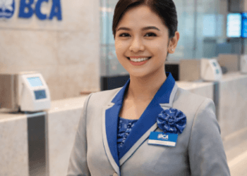 Suasana profesional peserta Magang Bakti BCA Medan saat memberikan pelayanan prima kepada nasabah