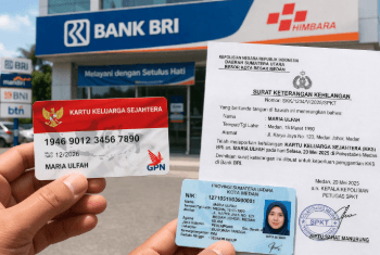 Langkah mengurus penggantian Kartu KKS Bansos Medan 2026 di kantor bank penyalur dengan membawa dokumen persyaratan lengkap.