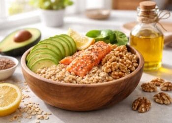 Seseorang sedang memegang alpukat segar sebagai cara menurunkan kolesterol secara alami