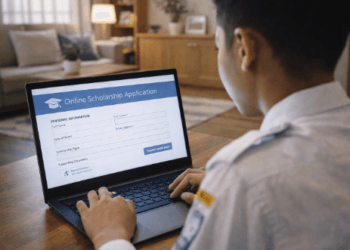 Infografis trik lamar subsidi biaya pendidikan yang menampilkan peserta menerapkan jurus daftar bantuan KIP kuliah.