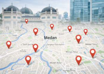 Peta persebaran titik Lokasi Tes BUMN Medan tahun 2026 untuk mempermudah navigasi peserta.