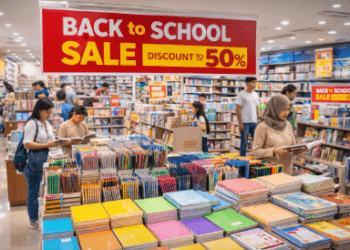 Daftar promo alat tulis dan diskon perlengkapan sekolah April 2026 terbaru.