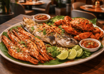 Sajian hidangan laut premium di salah satu Restoran Seafood Medan 2026.