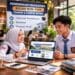 Siswa SMA sedang berdiskusi di depan laptop sebagai persiapan memilih daftar sekolah kedinasan tanpa tes fisik 2026