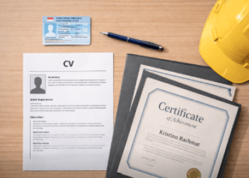 Kelengkapan Syarat Berkas Loker KIM yang harus disiapkan secara rapi sebelum dikirim ke bagian personalia perusahaan.