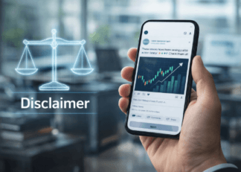 Visualisasi etika berkomunikasi di media sosial mengenai rekomendasi investasi guna menghindari jeratan hukum pasar modal.