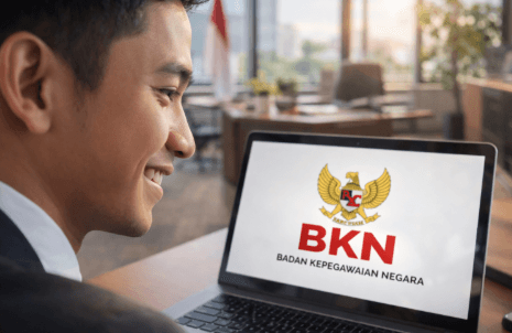 Halaman resmi pengumuman Hasil Uji Kompetensi BKN yang menampilkan status kelulusan peserta seleksi pegawai pemerintah tahun 2026.