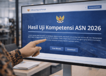 Tampilan pengumuman Hasil Uji Kompetensi BKN Maret 2026 melalui sistem informasi kepegawaian nasional yang sangat transparan.