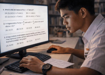 Infografis trik selesaikan materi tes seleksi yang menampilkan peserta menerapkan jurus jawab soal ujian SNBT.