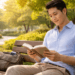 Seseorang yang sedang menikmati waktu luang tanpa gangguan perangkat elektronik guna memulihkan kesegaran pikiran di hari libur.