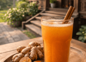 Minuman tradisional jus pinang muda dengan campuran rempah-rempah alami guna menjaga stamina dan daya tahan tubuh.