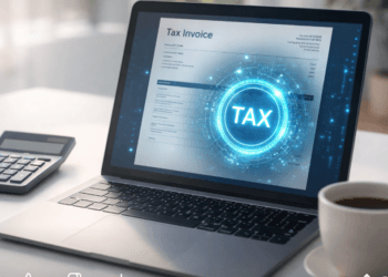 Ilustrasi pelaporan transaksi online berdasarkan aturan pajak digital terbaru untuk memastikan kepatuhan hukum bagi pelaku usaha digital.