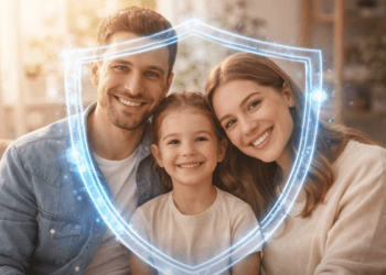 Ilustrasi pentingnya perlindungan melalui langkah memilih asuransi kesehatan keluarga yang tepat untuk menjaga kesejahteraan anggota keluarga.