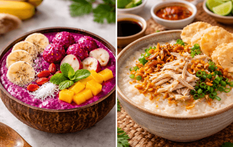 Perbandingan Nutrisi Smoothie vs Bubur Ayam guna menentukan pilihan sarapan paling sehat di tahun 2026.
