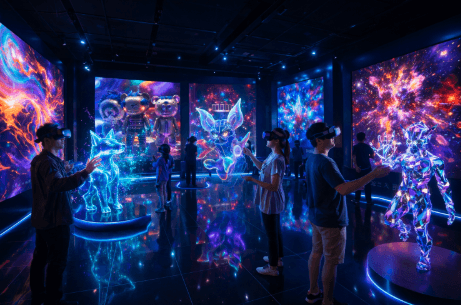 Pengalaman teknologi mutakhir di salah satu pusat Seni Digital Medan 2026.