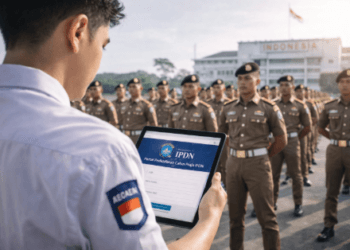 Calon pelamar sedang membaca Panduan Pendaftaran IPDN 2026 guna mempersiapkan diri menjadi Praja yang tangguh.