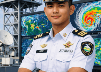 Calon taruna sedang mempelajari Panduan Pendaftaran STMKG 2026 guna mempersiapkan diri menghadapi seleksi masuk BMKG.