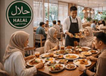 Suasana nyaman di salah satu destinasi Wisata Kuliner Halal Medan 2026.