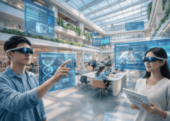 Fasilitas perpustakaan digital di salah satu Kampus Modern Medan 2026.