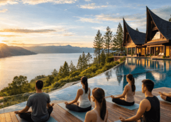 Pengembangan kawasan wisata kebugaran di tepi danau vulkanik terbesar di dunia guna menarik wisatawan yang mencari pemulihan kesehatan fisik dan mental.