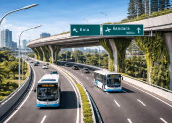 Potret kemajuan proyek Infrastruktur Baru Medan 2026 yang memperlancar arus lalu lintas pusat kota.