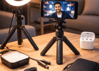 Rangkaian peralatan pendukung siaran langsung yang terjangkau namun memberikan kualitas visual dan audio yang profesional.