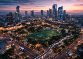 Wajah cantik dan fasilitas modern hasil Revitalisasi Lapangan Merdeka 2026.