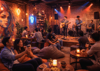 Penampilan musisi lokal berbakat di salah satu Spot Live Music Medan 2026.