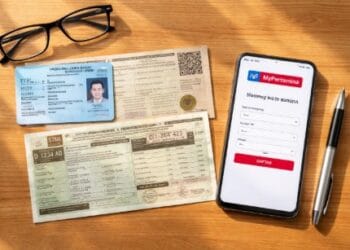 Foto dokumen STNK dan KTP untuk memenuhi syarat daftar barcode pertamina 2026