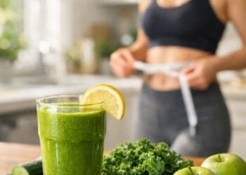 Infografis menu minuman hijau sebagai tips detoks tubuh setelah lebaran 2026