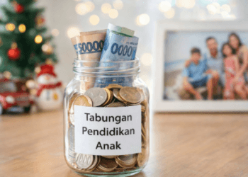 Pemisahan dana atau tabungan pendidikan anak dalam wadah khusus guna menjaga keamanan anggaran sekolah dari pengeluaran lebaran.