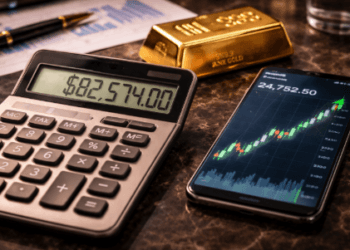 Ilustrasi perhitungan harga buyback emas Antam 2026 untuk mencari keuntungan.