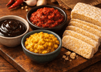 Pilihan Bumbu Marinasi Steak Tempe dengan berbagai profil rasa global dan tradisional untuk menu sehat 2026.