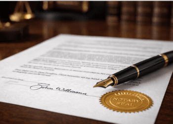 Dokumen akta notaris ormas yang sudah lengkap dengan tanda tangan dan stempel resmi untuk syarat pendaftaran di Kemenkumham.