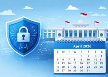 Ilustrasi kebijakan baru pemerintah Indonesia dan perlindungan data digital April 2026.