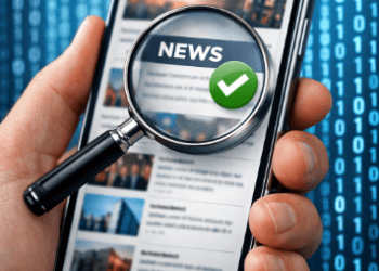 Ilustrasi verifikasi informasi digital untuk menyaring berita hoaks seputar bencana alam pada April 2026.