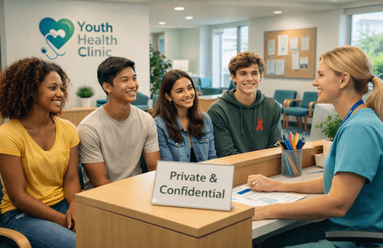 Layanan kesehatan yang menjamin kerahasiaan dan privasi bagi pelajar yang ingin melakukan tes kesehatan.