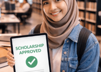 Mahasiswa Indonesia merayakan kelulusan pendaftaran beasiswa kuliah 2026.