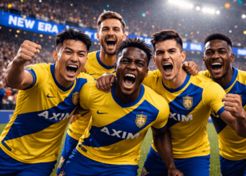 Pemain tim promosi Liga 1 2026 merayakan kemenangan mengejutkan atas tim raksasa.