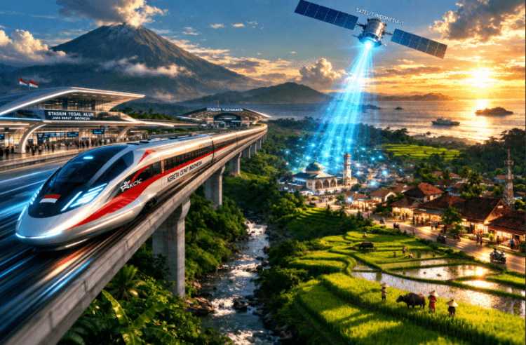 Pembangunan infrastruktur transportasi dan digital dalam berita negara April 2026.