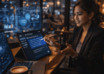 Infografis trik rintis usaha mandiri cerdas yang menampilkan warga mempraktikkan jurus cari ide bisnis baru.