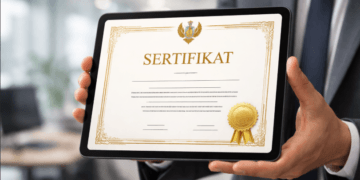 Tampilan sertifikat digital SKT ormas yang telah terbit dan siap untuk diunduh melalui sistem AHU Online.