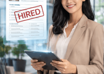 Visualisasi panduan karir April 2026 untuk melamar kerja di perusahaan besar.